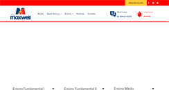 Desktop Screenshot of colegiomaxwell.com.br