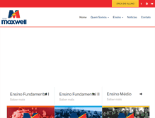 Tablet Screenshot of colegiomaxwell.com.br